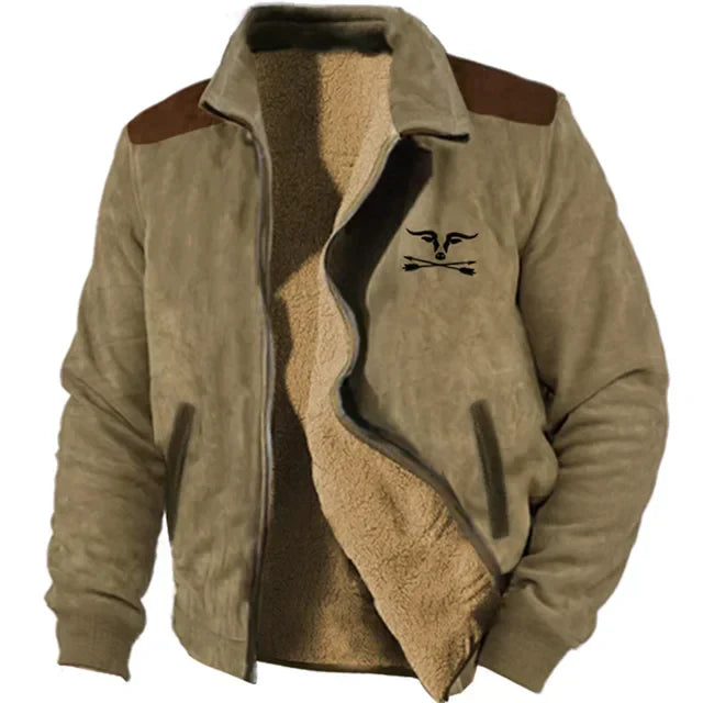 Herren Fleecejacke Reißverschluss Casual