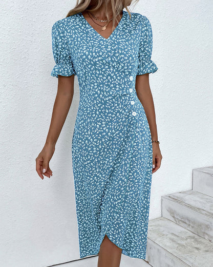 Norvielle Damenkleid Mit Knöpfen