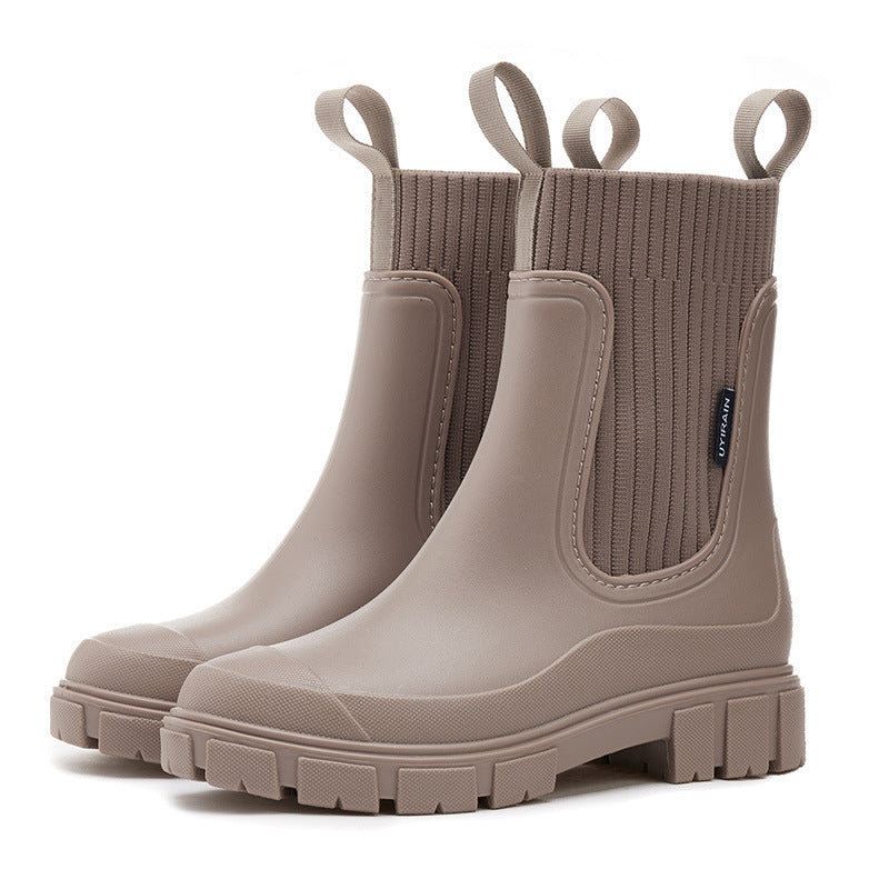 Damen Regenstiefel Wasserdicht Gummistiefel