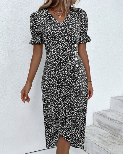 Norvielle Damenkleid Mit Knöpfen
