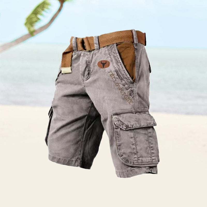 Herren Cargo Shorts Mehrere Taschen Bequem - Norvielle