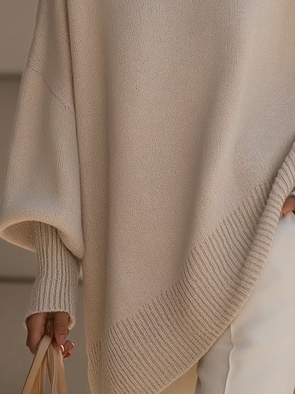 Damen Oversize Pullover Kurz Jasmin Stil