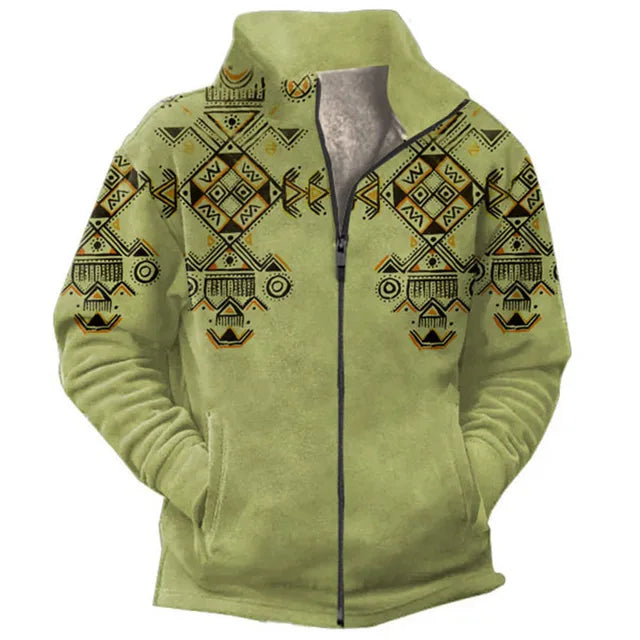 Herren Fleecejacke Reißverschluss Casual