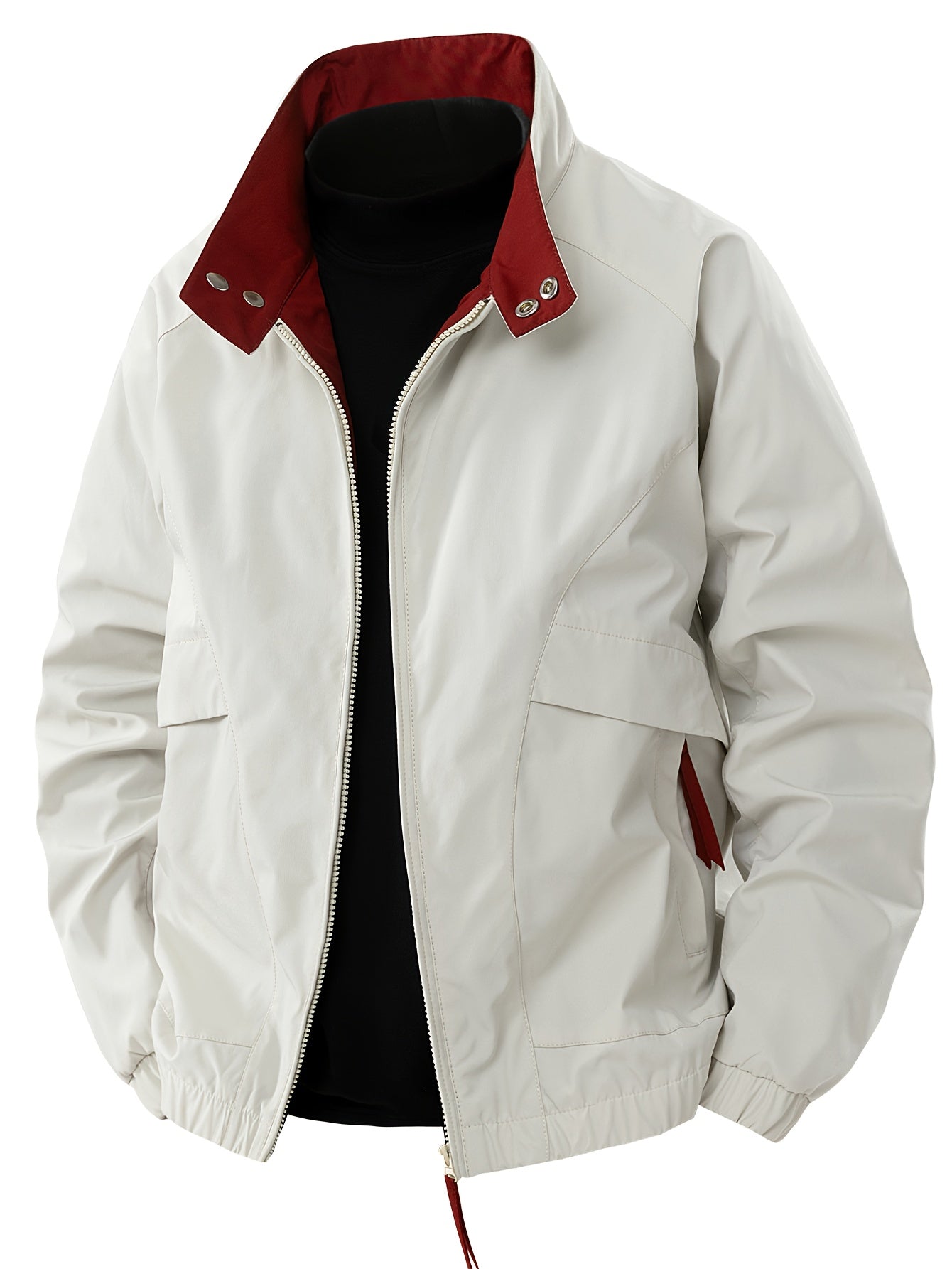 Lässige Leichte Windbreaker-Jacke Herren Leicht Schwarz - Norvielle