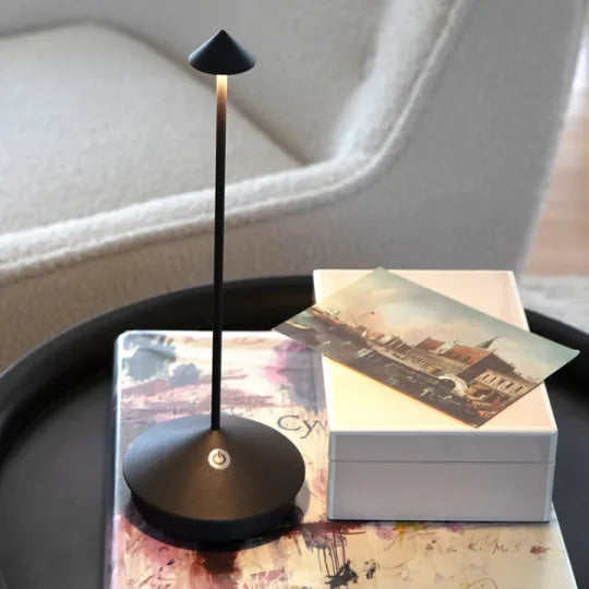 Elegante LED Tischlampe Warmweiß Kabellos Dimmbar