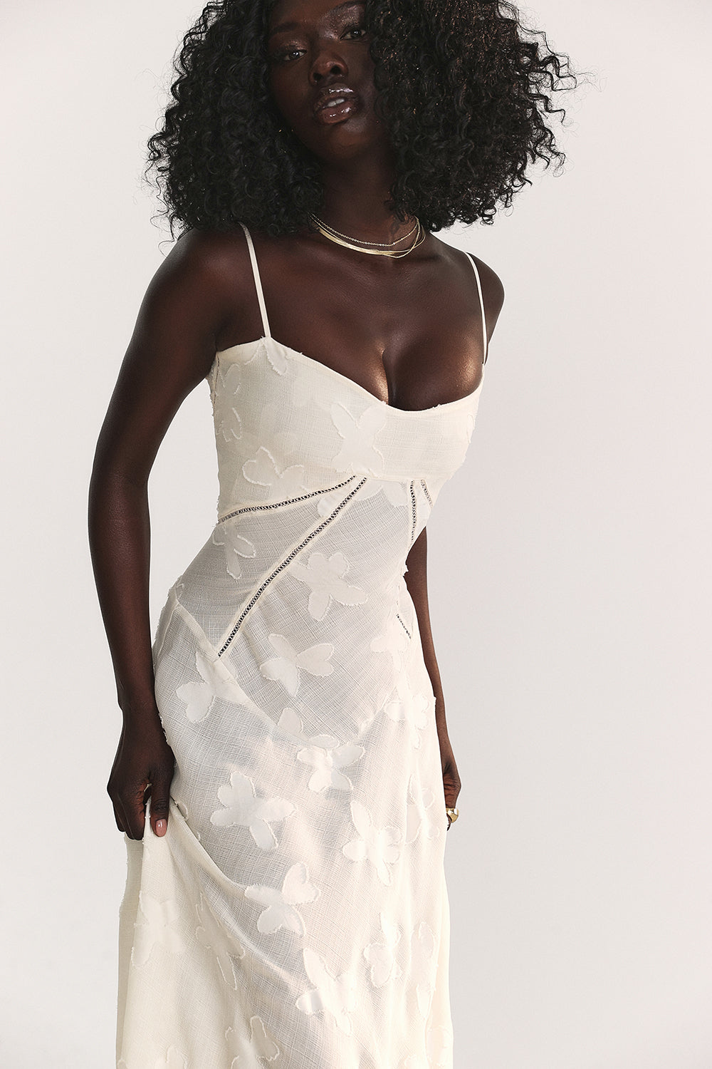 Damen Sommerkleid Spaghettiträger Leicht