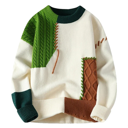 Bequemer Strickpullover Grau