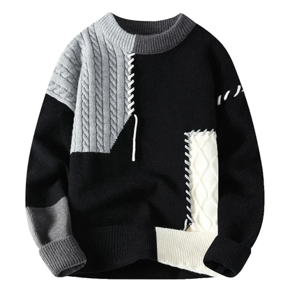 Bequemer Strickpullover Grau