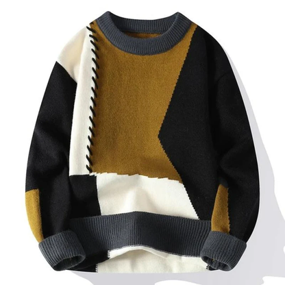 Bequemer Strickpullover Grau