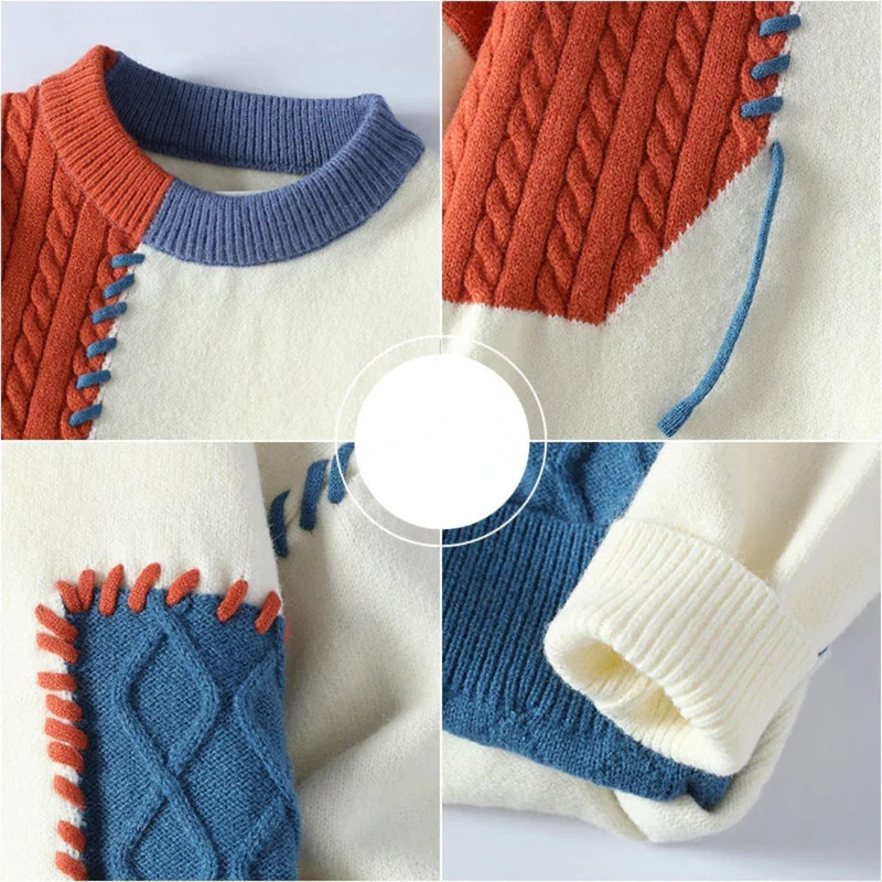 Bequemer Strickpullover Grau