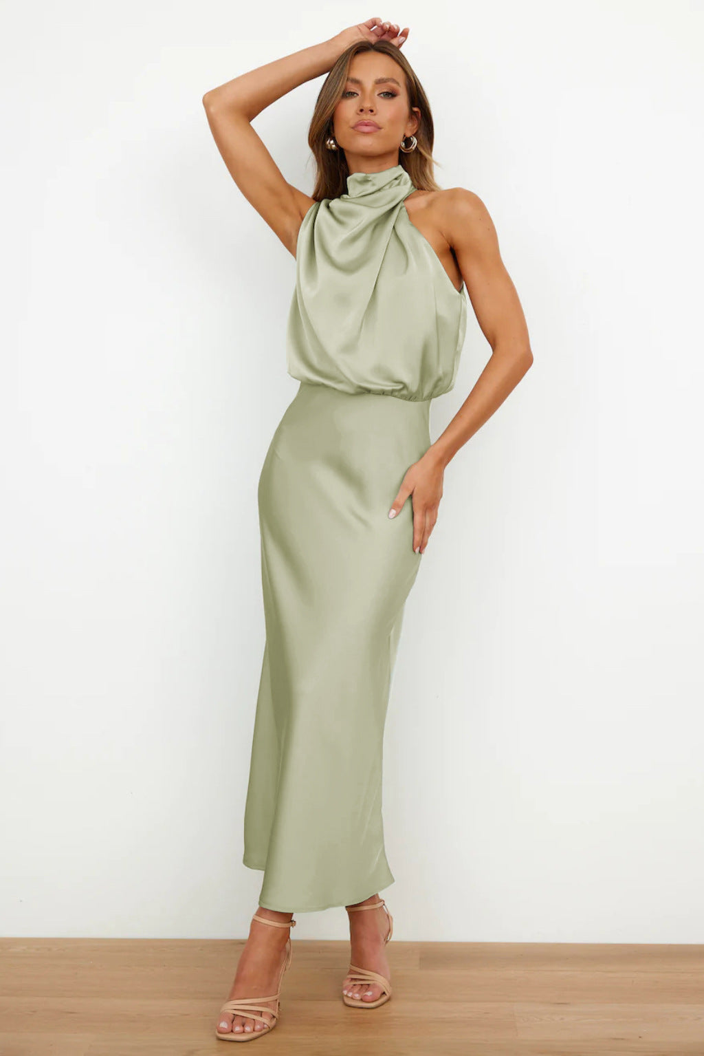 Damenkleid Neckholder A-Linie