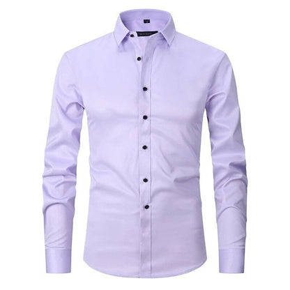 Herren Elastisches Langarmhemd