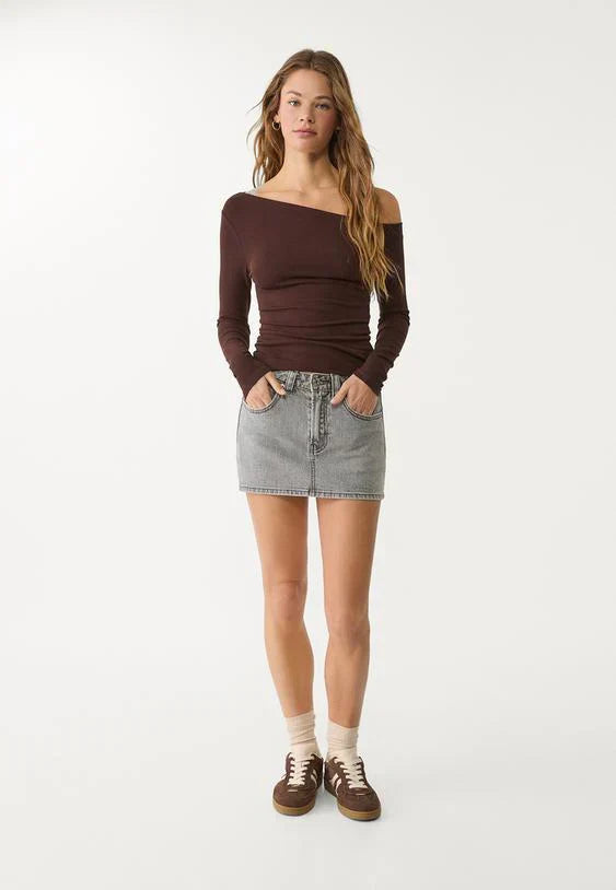 Damen Mini Jeansrock Kurz