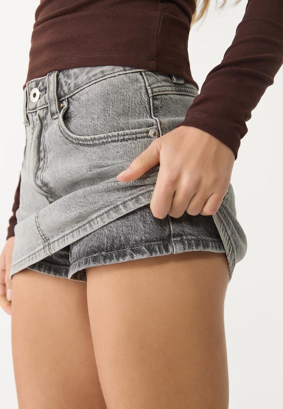 Damen Mini Jeansrock Kurz