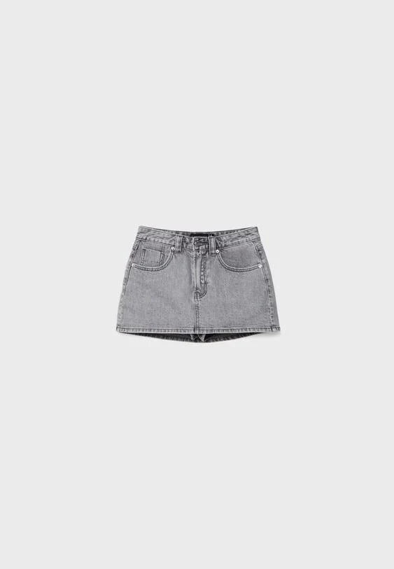 Damen Mini Jeansrock Kurz