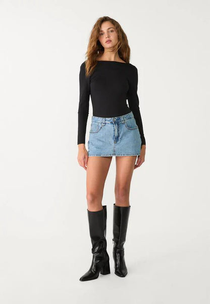 Damen Mini Jeansrock Kurz