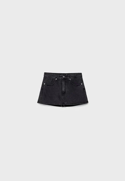 Damen Mini Jeansrock Kurz