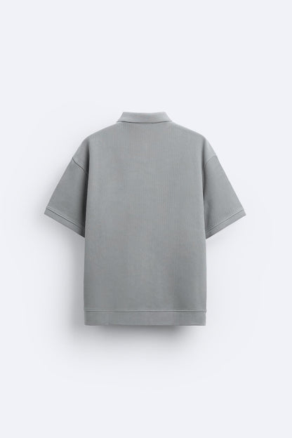 Herren Kurzarm-Polo Cremeweiß Baumwolle