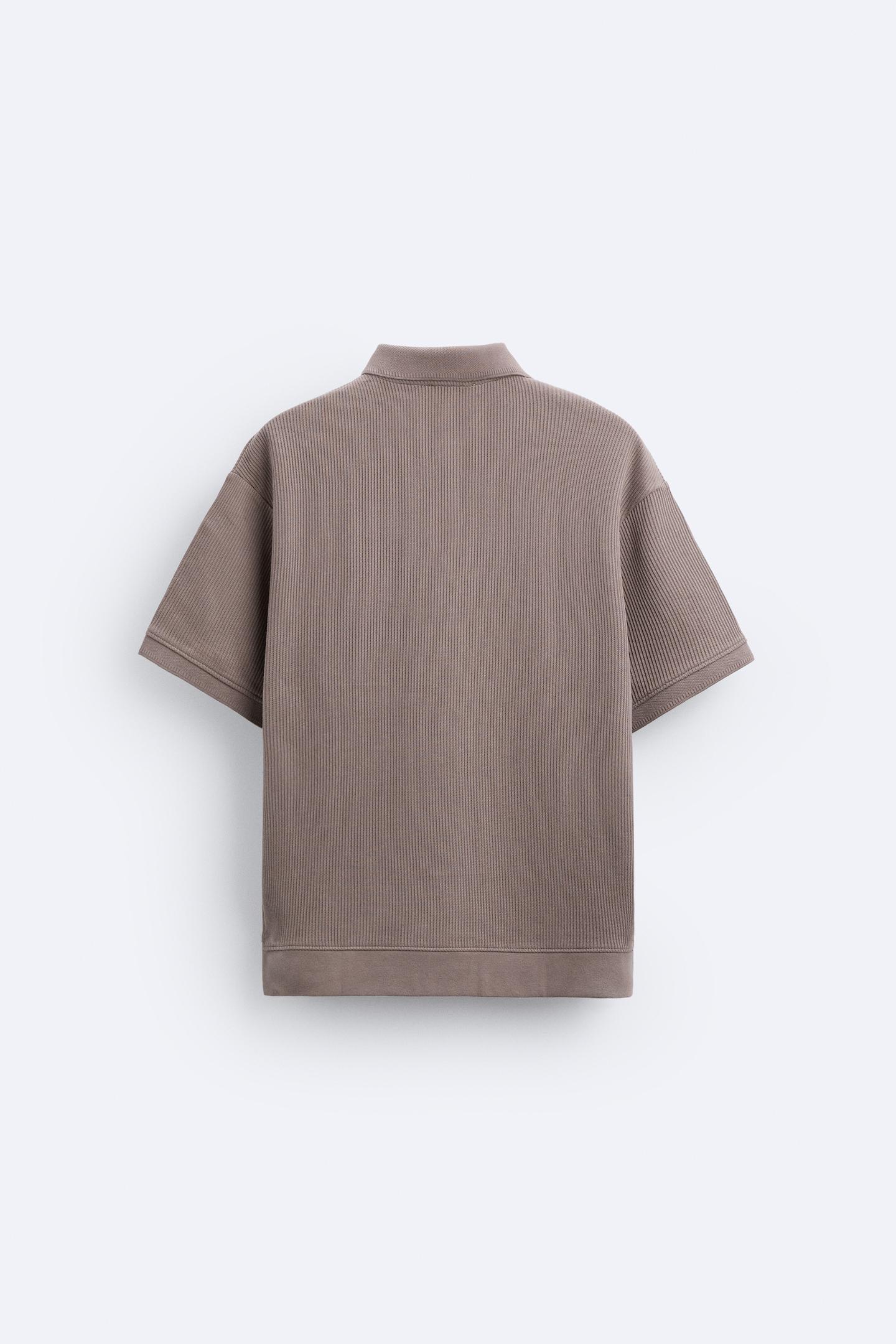 Herren Kurzarm-Polo Cremeweiß Baumwolle