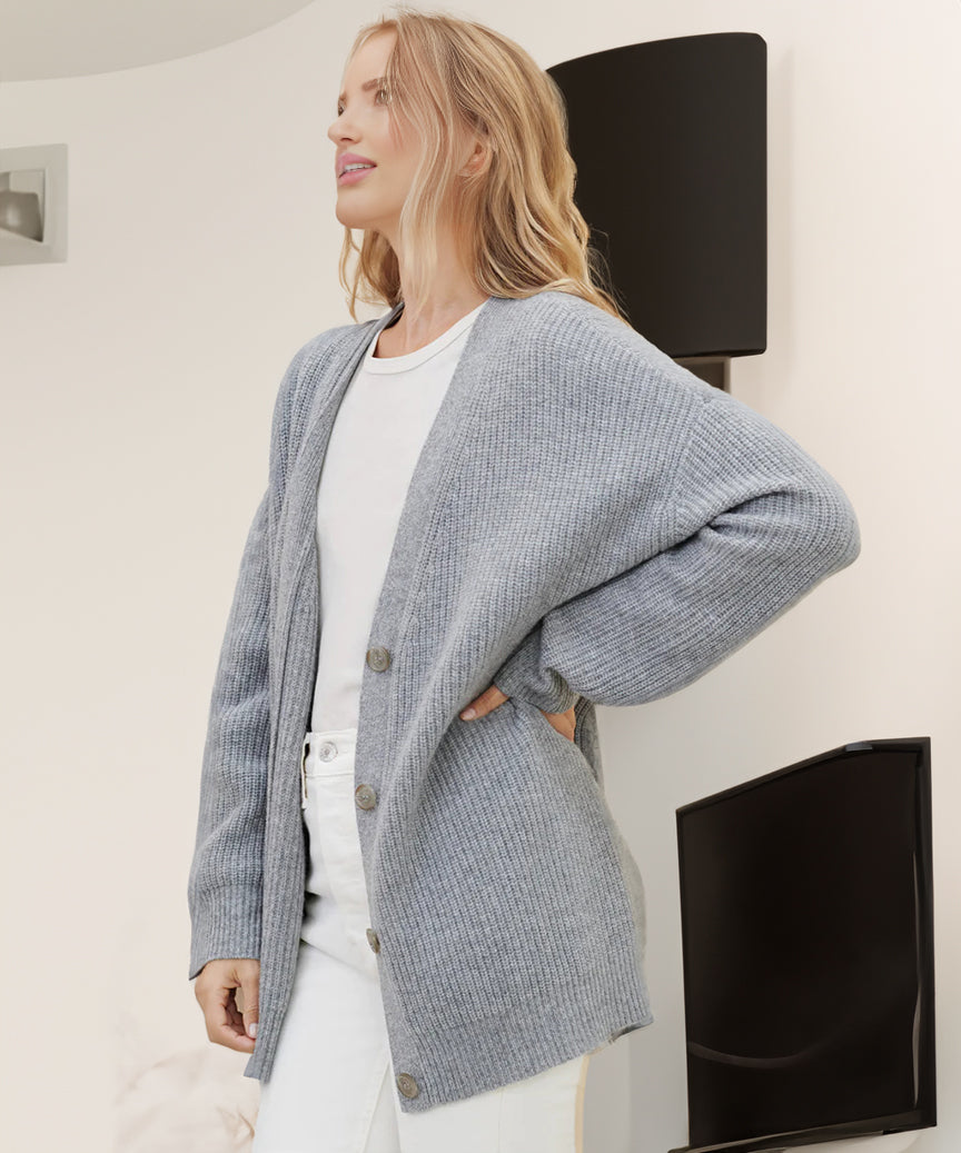Damen Strickjacke Komfort Eleganz