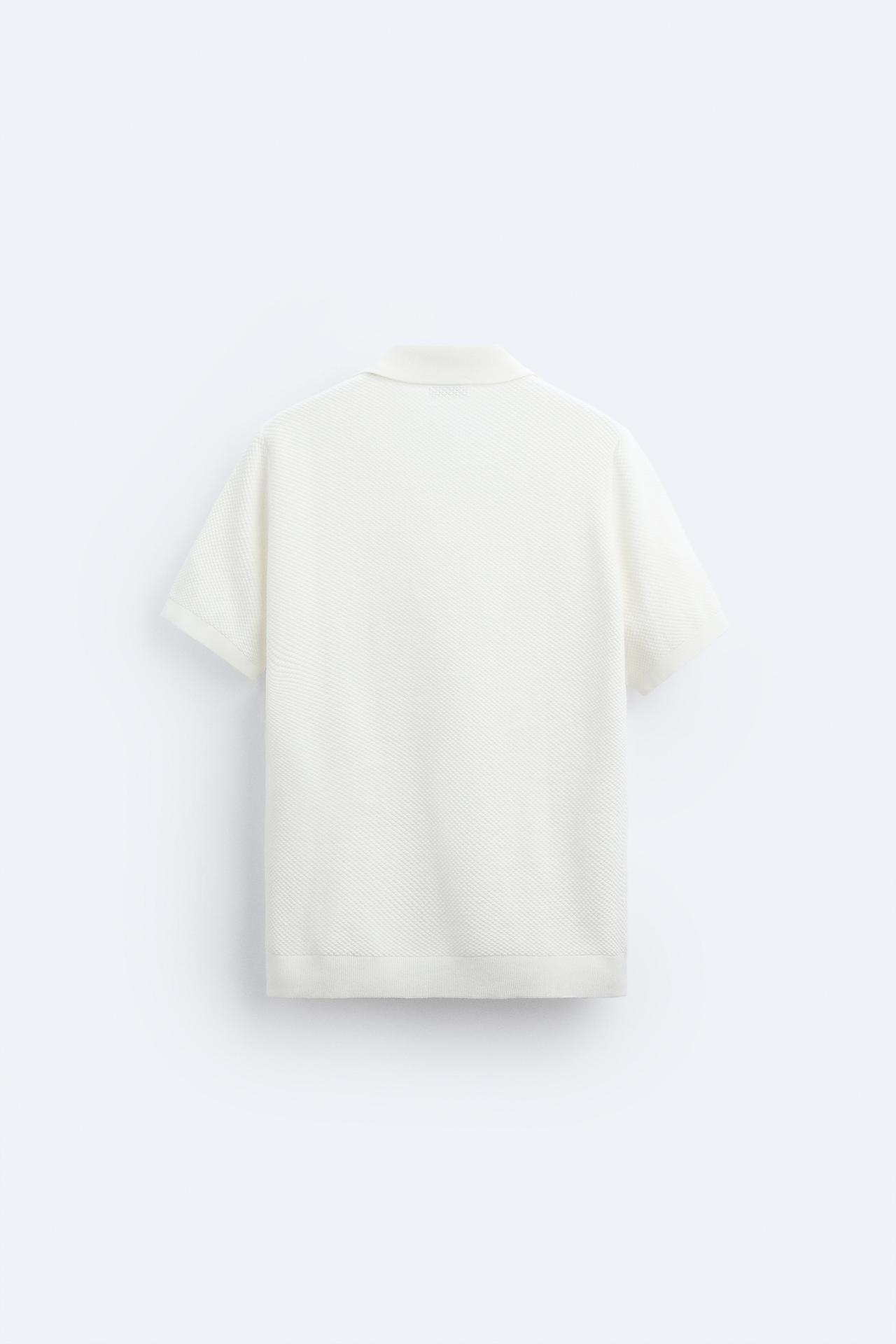 Weißes Herren Poloshirt aus Baumwolle