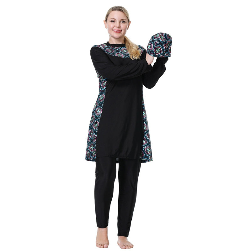 Norvielle Damen Burkini Badeanzug Große Größen