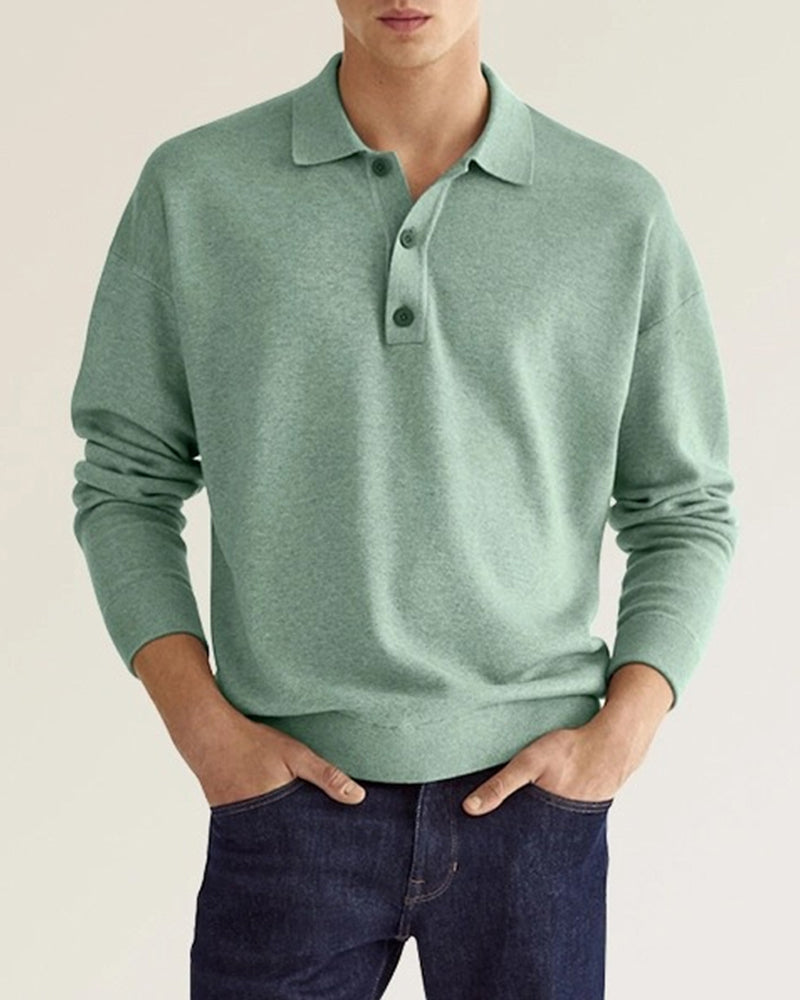Norvielle Herren Polo Pullover Stilvoll Casual