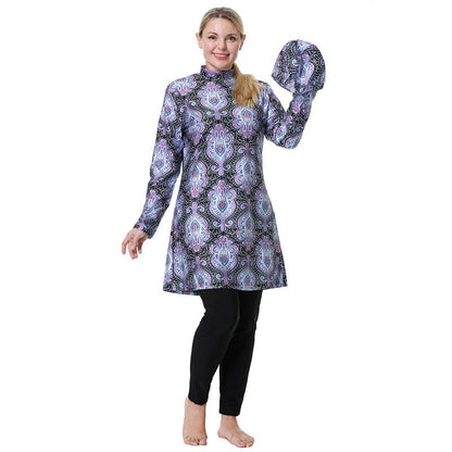 Burkini Badeanzug für Frauen Gedruckt 3XL 8XL