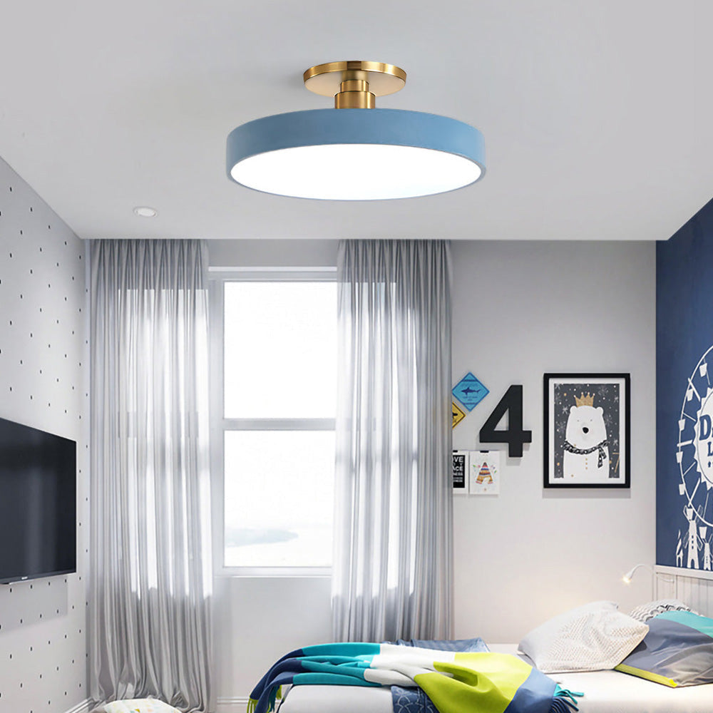 Moderne LED-Deckenleuchte Gold Finish
