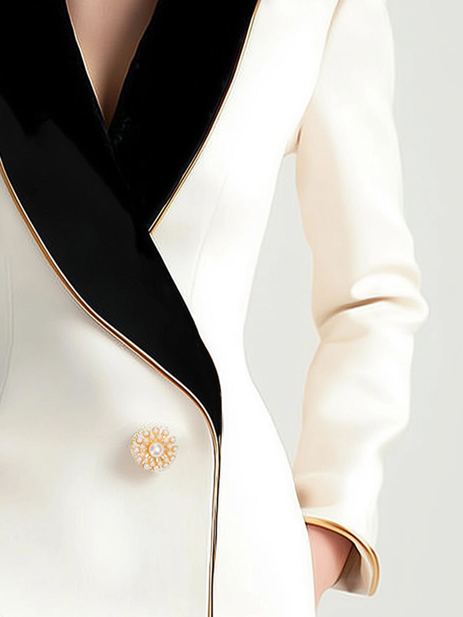 Damen Asymmetrischer Blazer Elegantes Design