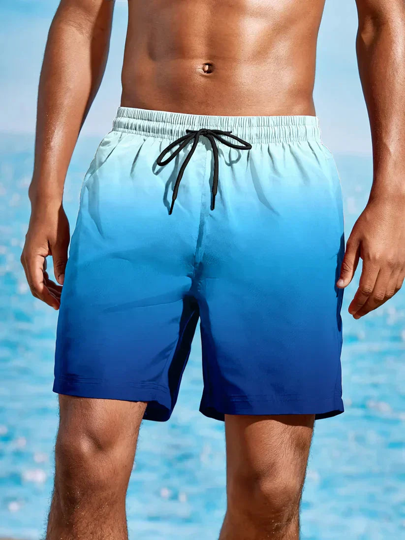 Herren Strandshorts Farbverlauf - Norvielle