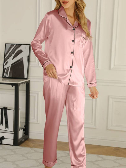Damen Pyjama Set Satin