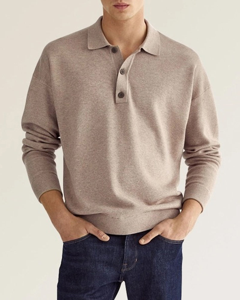 Norvielle Herren Polo Pullover Stilvoll Casual
