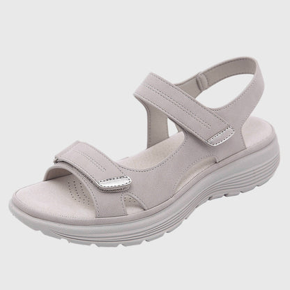 Damen Sandalen Offene Spitze Klettverschluss