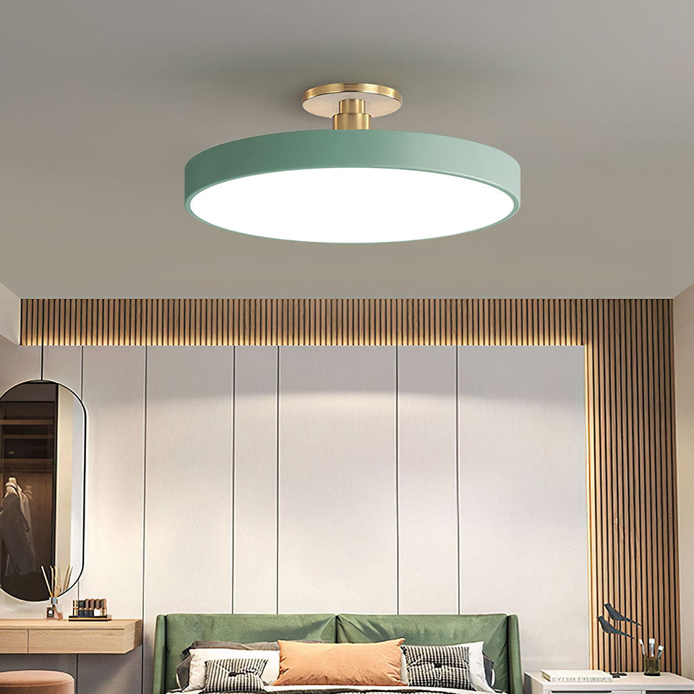 Moderne LED-Deckenleuchte Gold Finish