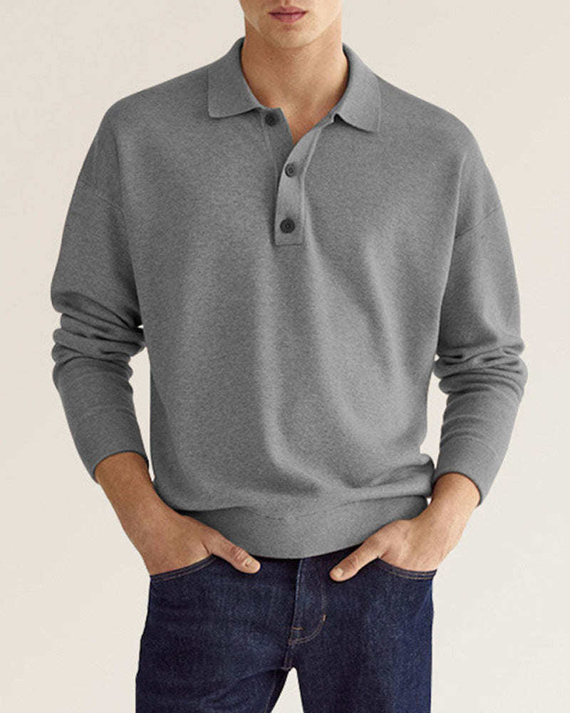 Norvielle Herren Polo Pullover Stilvoll Casual