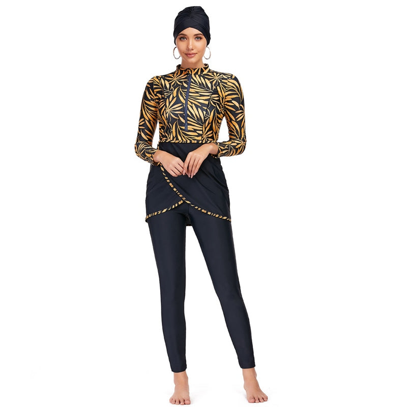 Burkini Badeanzug 3-teiliges Set Halal Bademode Damen