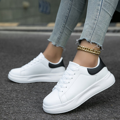 Damen Sneakers Weiße Casual Schuhe