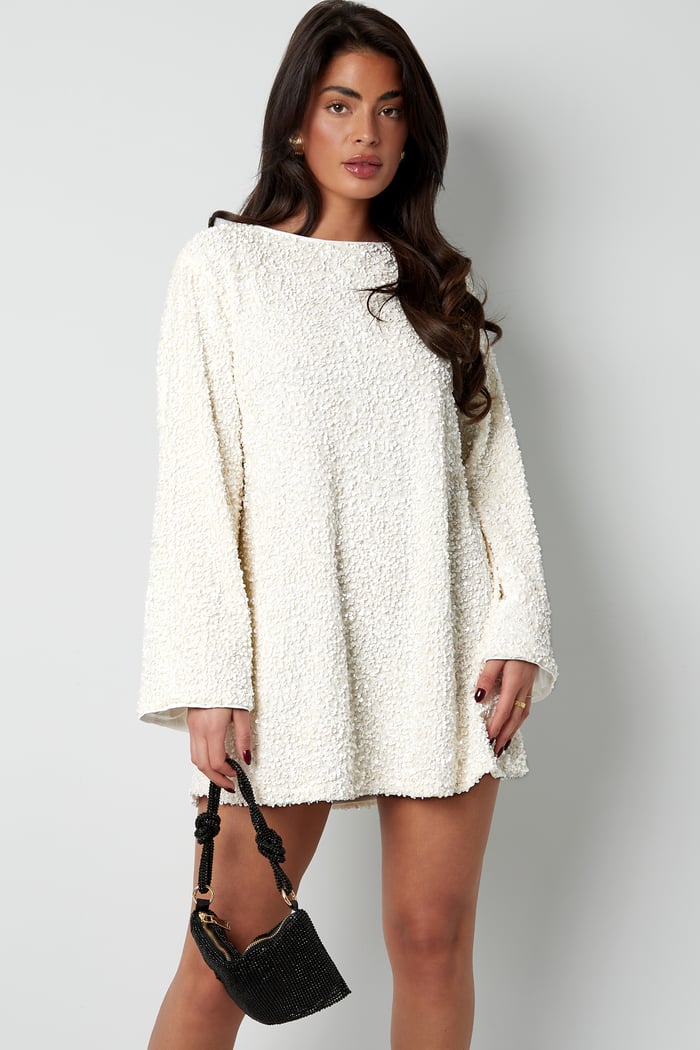 Damen Hochzeitsgast Kleid Langarm Mini mit Schleife