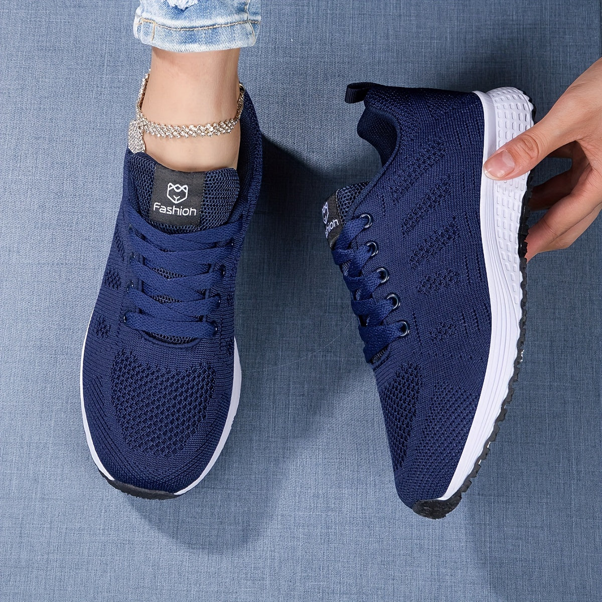 Damen Sneaker Atmungsaktive Leicht Bequem