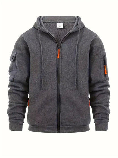 Janosch Herren Hoodie Full-Zip mit Taschen Modern