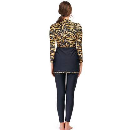 Burkini Badeanzug 3-teiliges Set Halal Bademode Damen - Norvielle