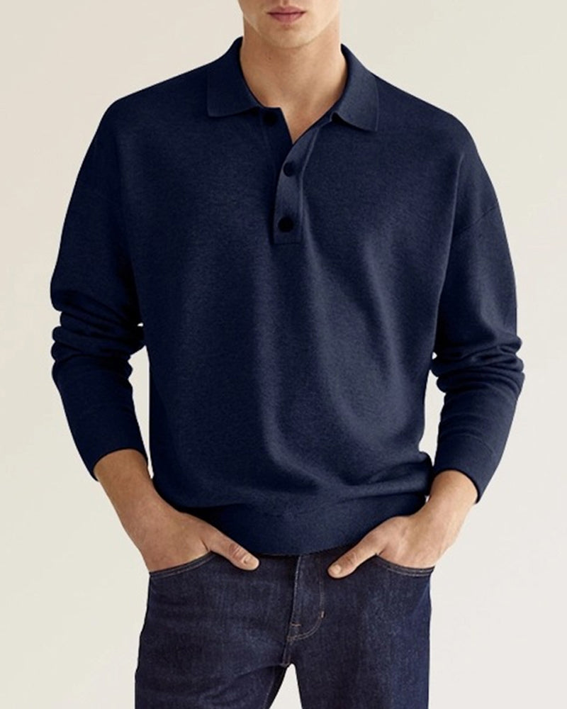 Norvielle Herren Polo Pullover Stilvoll Casual