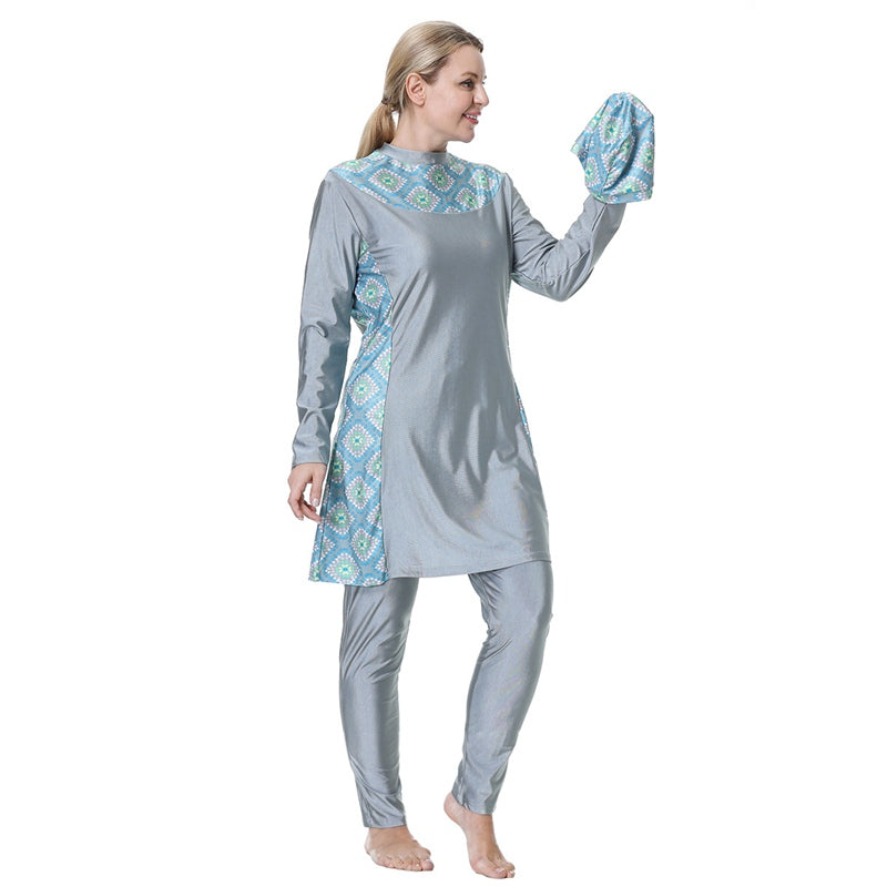 Norvielle Damen Burkini Badeanzug Große Größen
