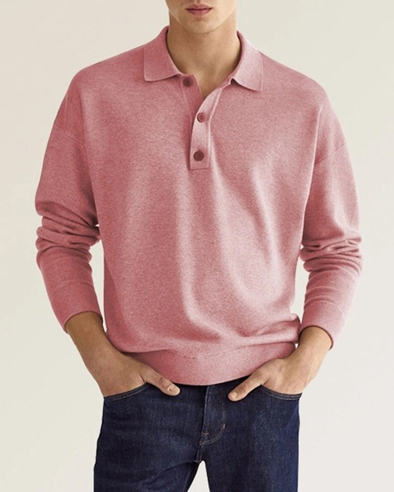 Norvielle Herren Polo Pullover Stilvoll Casual