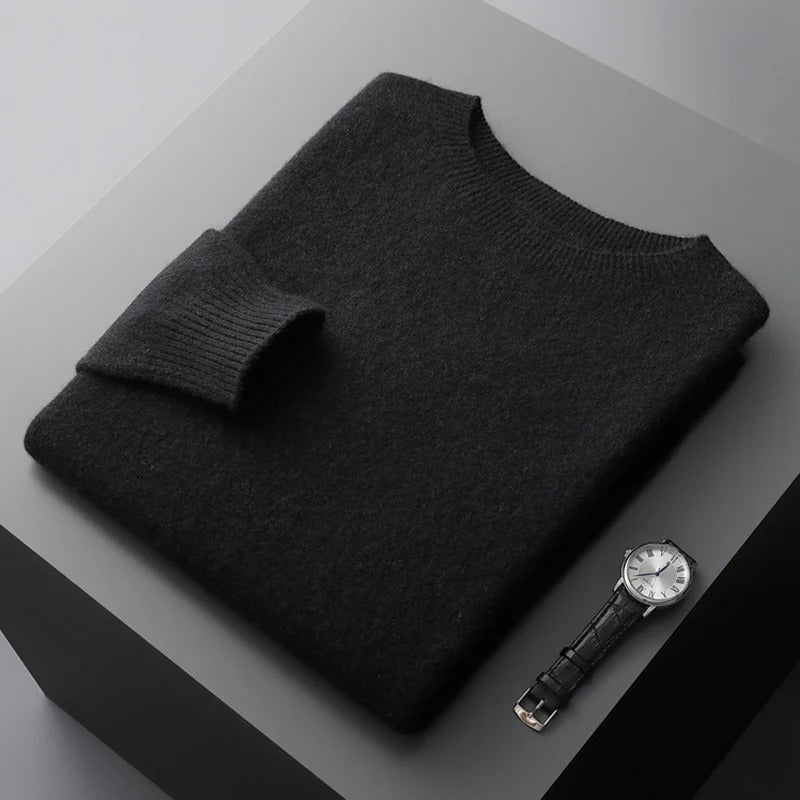 Klassischer Damen Pullover Rundhalsausschnitt Baumwolle - Norvielle
