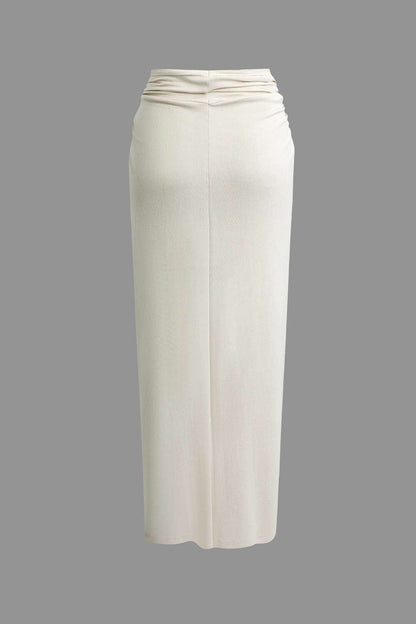 Eveline Damen Zweiteiler Set One Shoulder Wickelrock