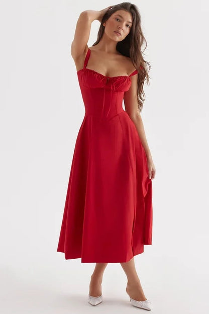 Damen Bustier-Sommerkleid Elegant Figurschmeichelnd
