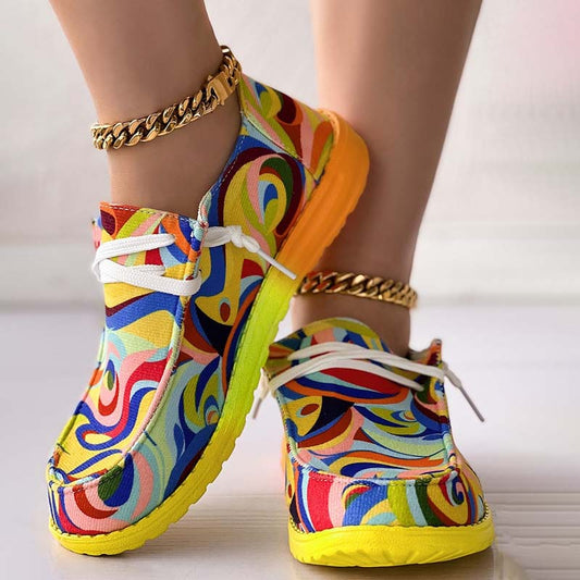 Norvielle Damen Bunte Turnschuhe - Norvielle