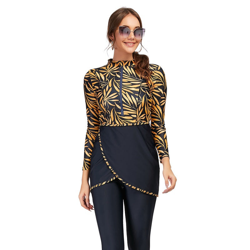 Burkini Badeanzug 3-teiliges Set Halal Bademode Damen